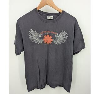 Red Hot Chili Peppers 2006 Wings Logo Graphic Band T-Shirt M Hanes Heavyweight